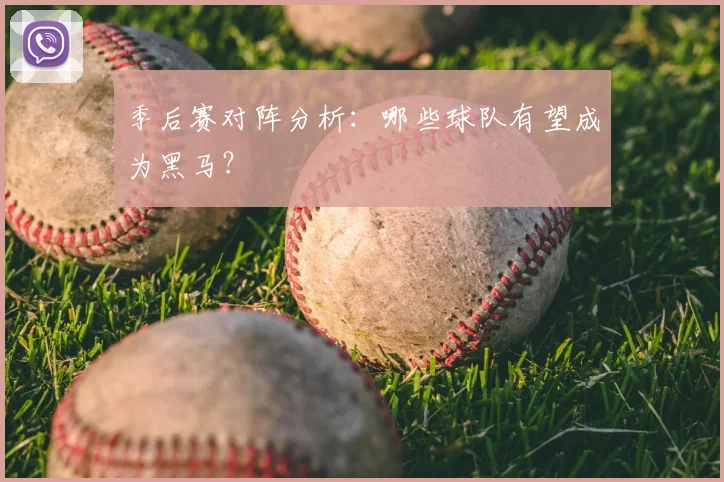 季后赛对阵分析：哪些球队有望成为黑马？